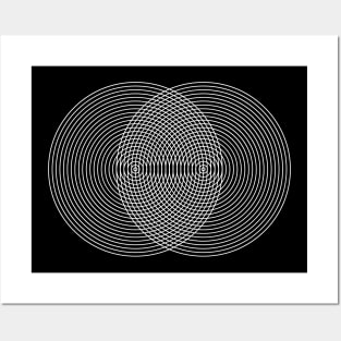 intersecting circles Posters and Art